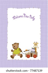 baby shower greeting card