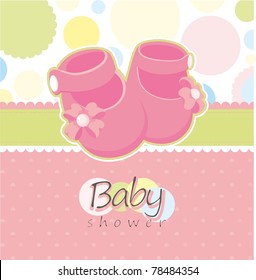 Baby shower greeting card
