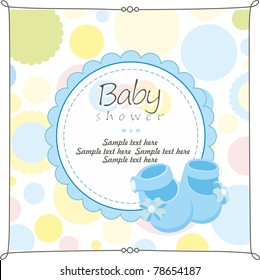 Baby shower greeting card