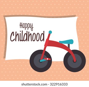Baby shower and happy childhood design, vector illustration eps 10