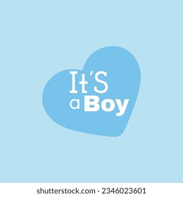 Baby shower He or she Boy or Girl gender reveal its a boy its a girl it's a boy it's a girl text with heart