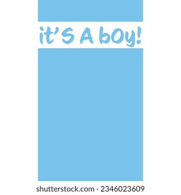 Baby shower He or she Boy or Girl gender reveal its a boy its a girl it's a boy it's a girl text