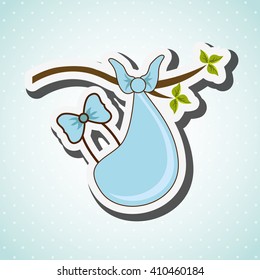baby shower icon design 