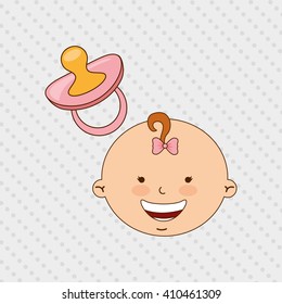 baby shower icon design 