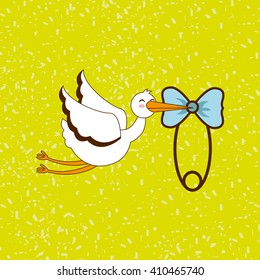 baby shower icon design 