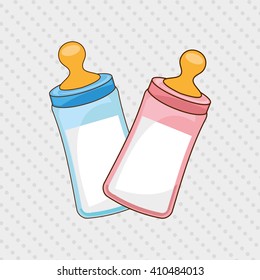baby shower icon design 