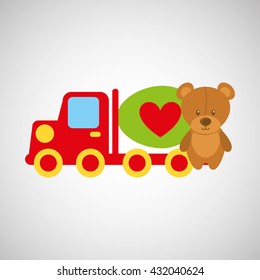 baby shower icon design 
