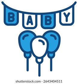 Baby Shower Icon Element for Design