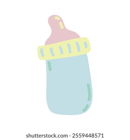 Baby Shower Illustration - Pacifier Bottle