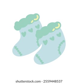 Baby Shower Illustration - Baby Socks