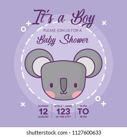 Baby shower invitation