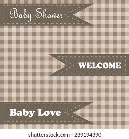 Baby Shower Invitation  background - vector illustration EPS10