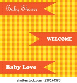 Baby Shower Invitation  background - vector illustration EPS10