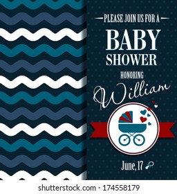 Baby Shower Invitation. Boy.