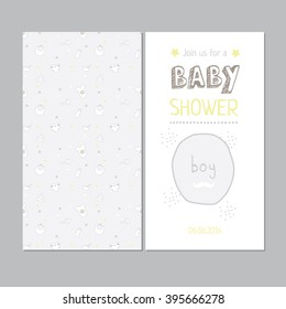 Baby shower invitation for boys