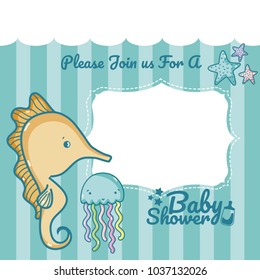 Baby shower invitation card