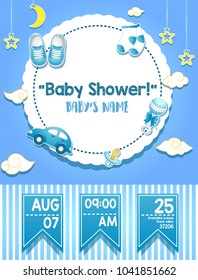 Baby shower invitation card