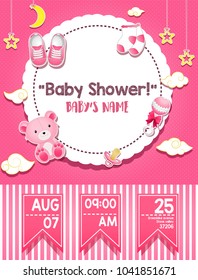 Baby shower invitation card
