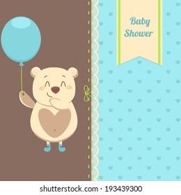 Baby shower invitation card