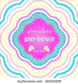 Baby shower invitation card