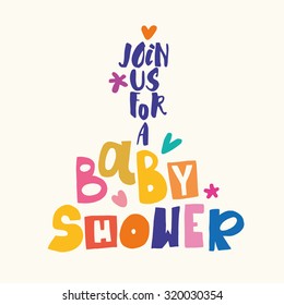 Baby shower invitation card