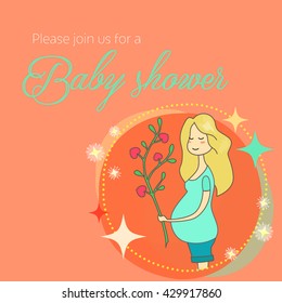 Baby shower invitation card