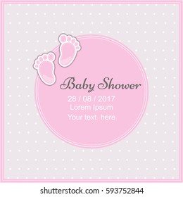 Baby shower invitation card