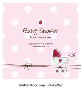 Baby shower invitation card