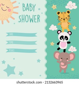 baby shower invitation card layout