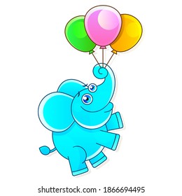 Baby shower invitation card. Vector Illustration Isolated On White Background
