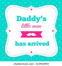 Baby shower invitation "Daddy's little man"