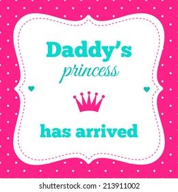 Baby shower invitation "Daddy's princess"