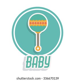 baby shower invitation design, vector illustration eps10 graphic 