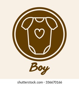 baby shower invitation design, vector illustration eps10 graphic 