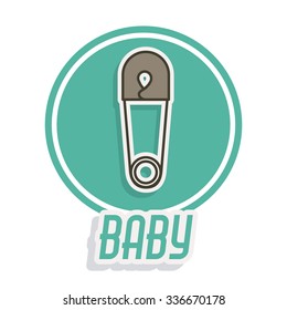 baby shower invitation design, vector illustration eps10 graphic 