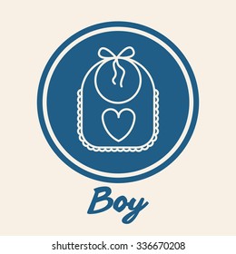 baby shower invitation design, vector illustration eps10 graphic 
