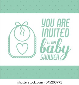 baby shower invitation design, vector illustration eps10 graphic 