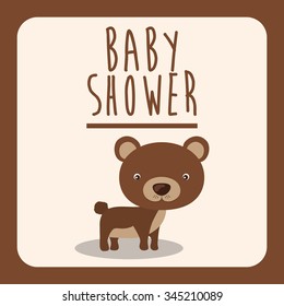 baby shower invitation design, vector illustration eps10 graphic 