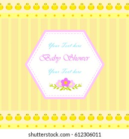 Baby shower invitation duck theme