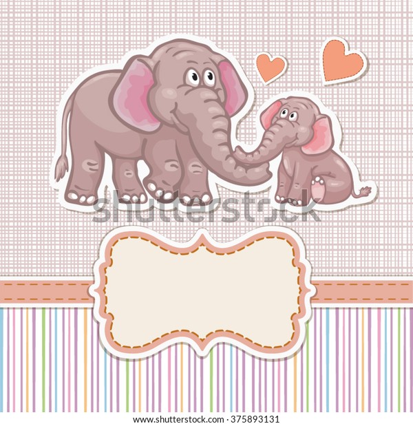  Baby shower\
invitation with elephants