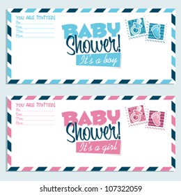 Baby Shower Invitation Envelope