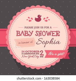 Baby Shower Invitation, Girl