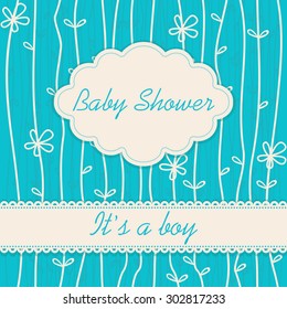 Baby shower invitation "It's a boy"