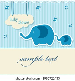 Baby shower invitation. Space for text