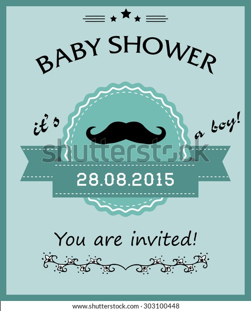 Super Cute Mustache Baby Boy Printable Basic Invitations You Are Free To Print As Many Of This Item That You Need