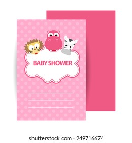 Baby Shower Invitation. vector