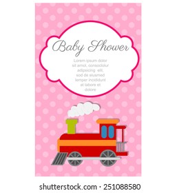 Baby Shower Invitation. vector