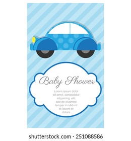 Baby Shower Invitation. vector