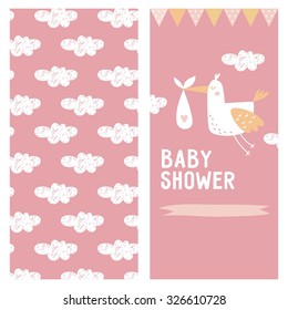 Baby Shower invitation vector design