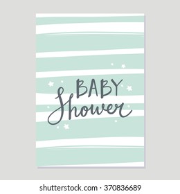 Baby Shower invitation vector design